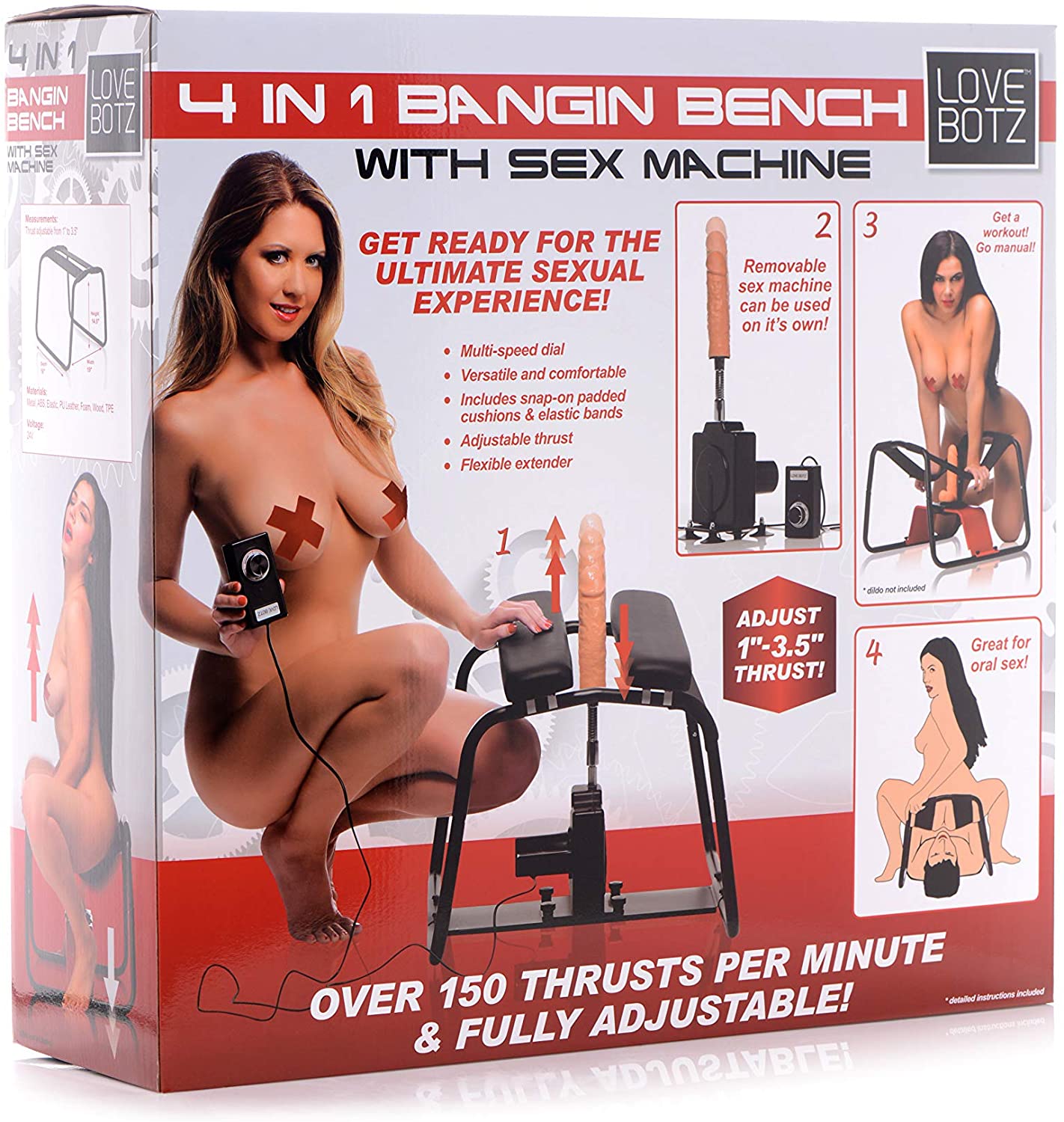 Love Botz Bangin' Bench Dildo Rocker Sex Chair. Slide 3