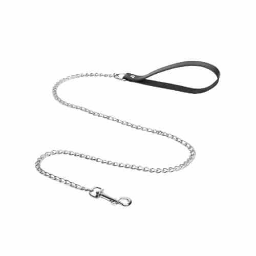 Chain Lead with Leather Handle - Make Your Own Butt Plugs On a Leash!
