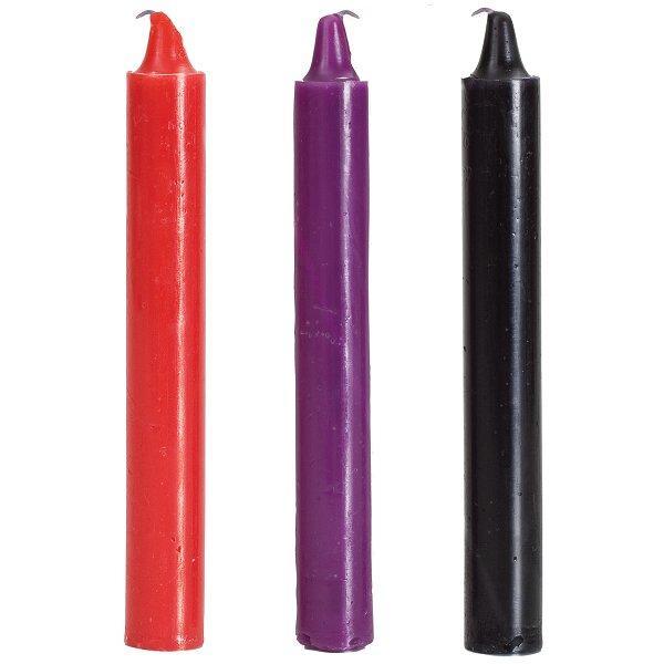 Doc Johnson Japanese Hot Wax Drip Bondage Candles (3 Pack) - Ready for the Next Step in Wax Play?