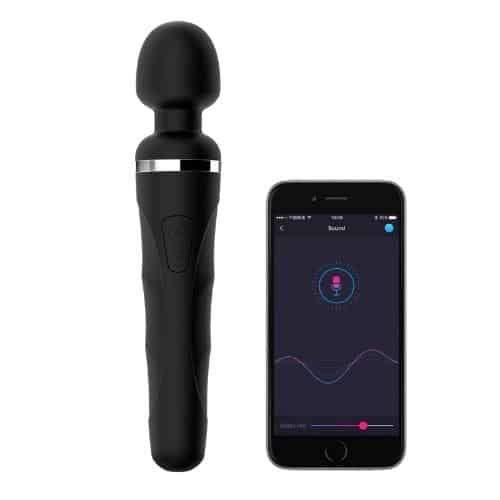 Lovense Domi 2 App Controlled Rechargeable Mini Wand Vibrator. Slide 13