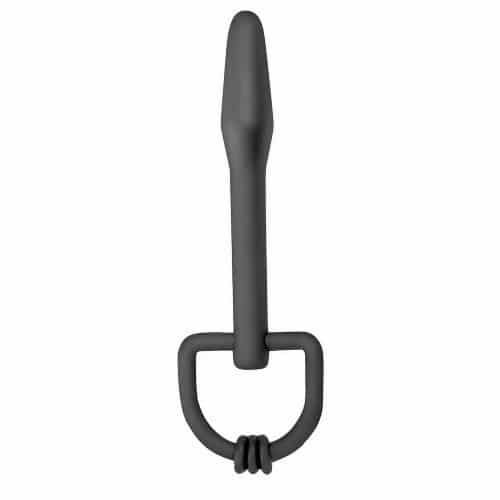 Master Series Silicone Cum-Thru D-Ring Penis Plug. Slide 2