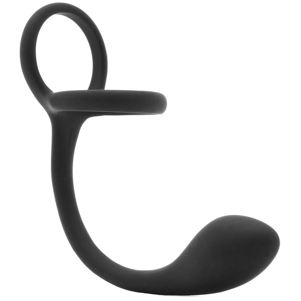 My Cock Ring With Butt Plug in Black			 			. Slide 3