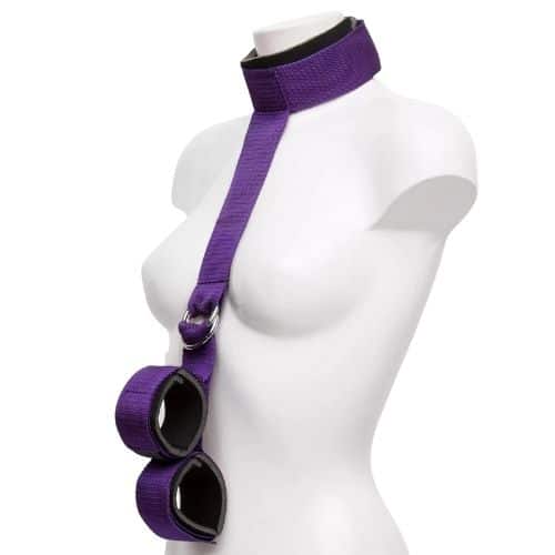 Purple Reins Collar-to-Wrist Restraint. Slide 2