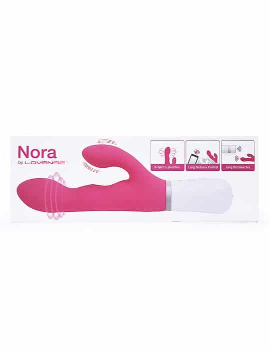 Lovense Nora App Controlled Rechargeable Rotating Rabbit Vibrator. Slide 17