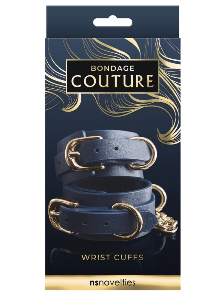 Bondage Couture Wrist Cuffs by NS Novelties. Slide 3