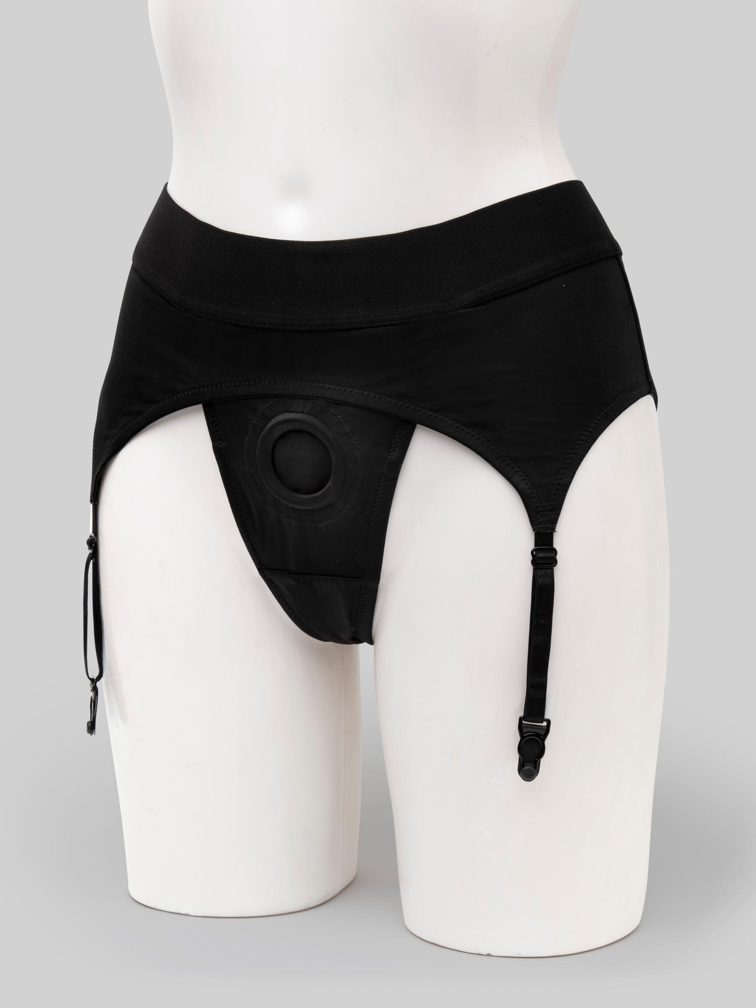 Men Women Strap-on Harness Panties Gay Open Penis Hole Lingerie With Garter  Belt 