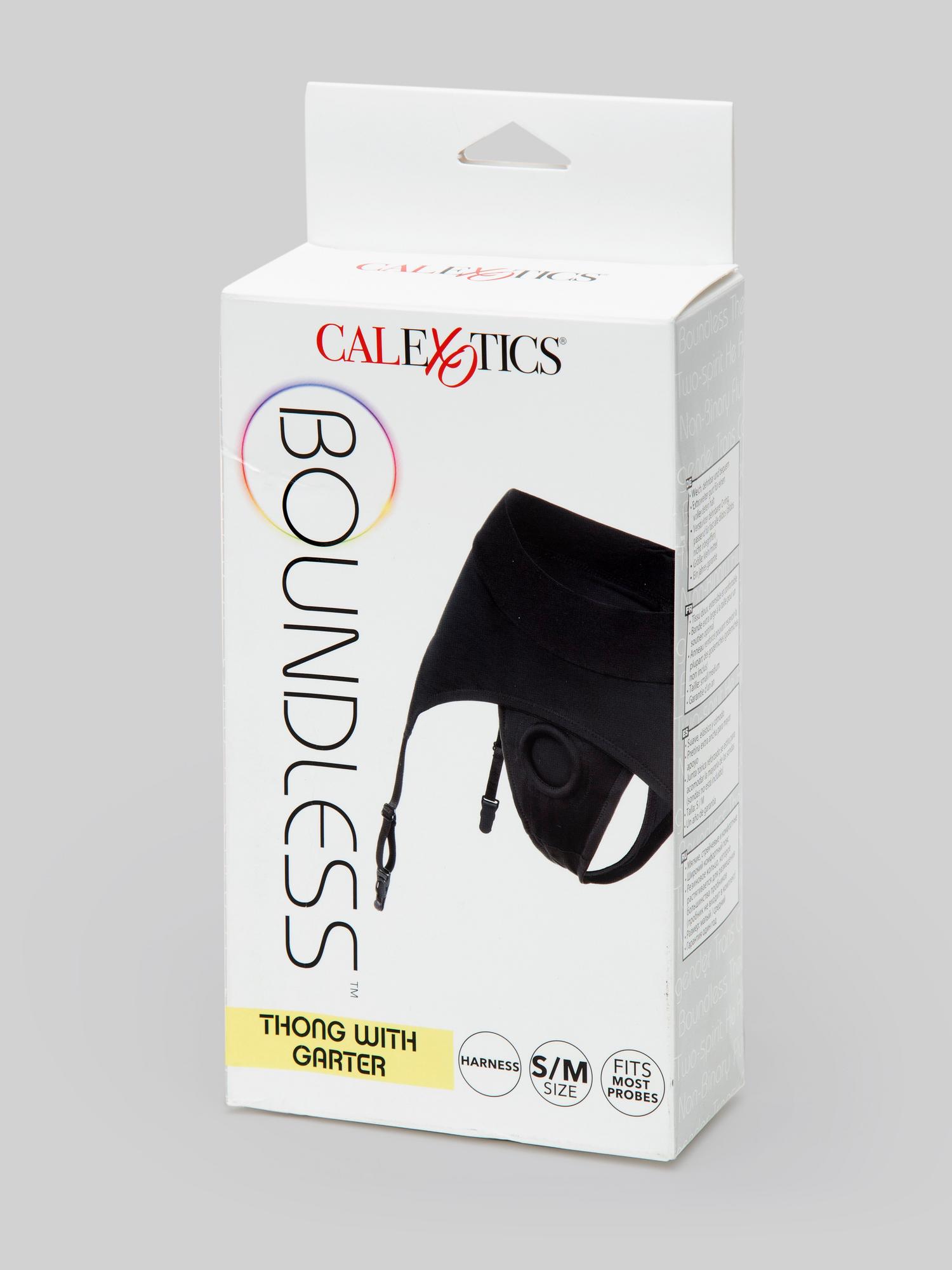 Calexotics Boundless Strap-On Garter Thong. Slide 4