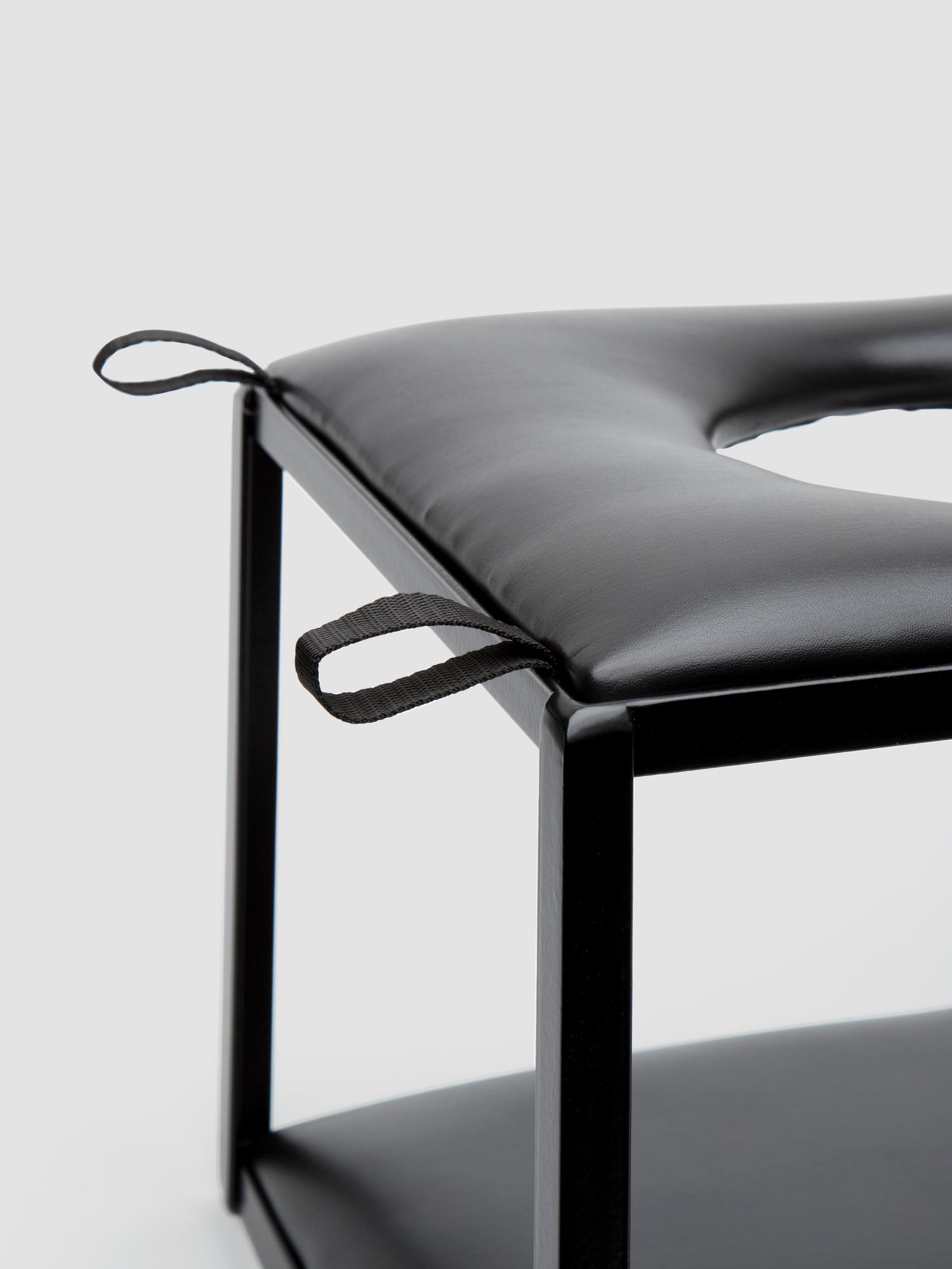 DOMINIX Deluxe Faux Leather Sex Position Enhancer Chair. Slide 3