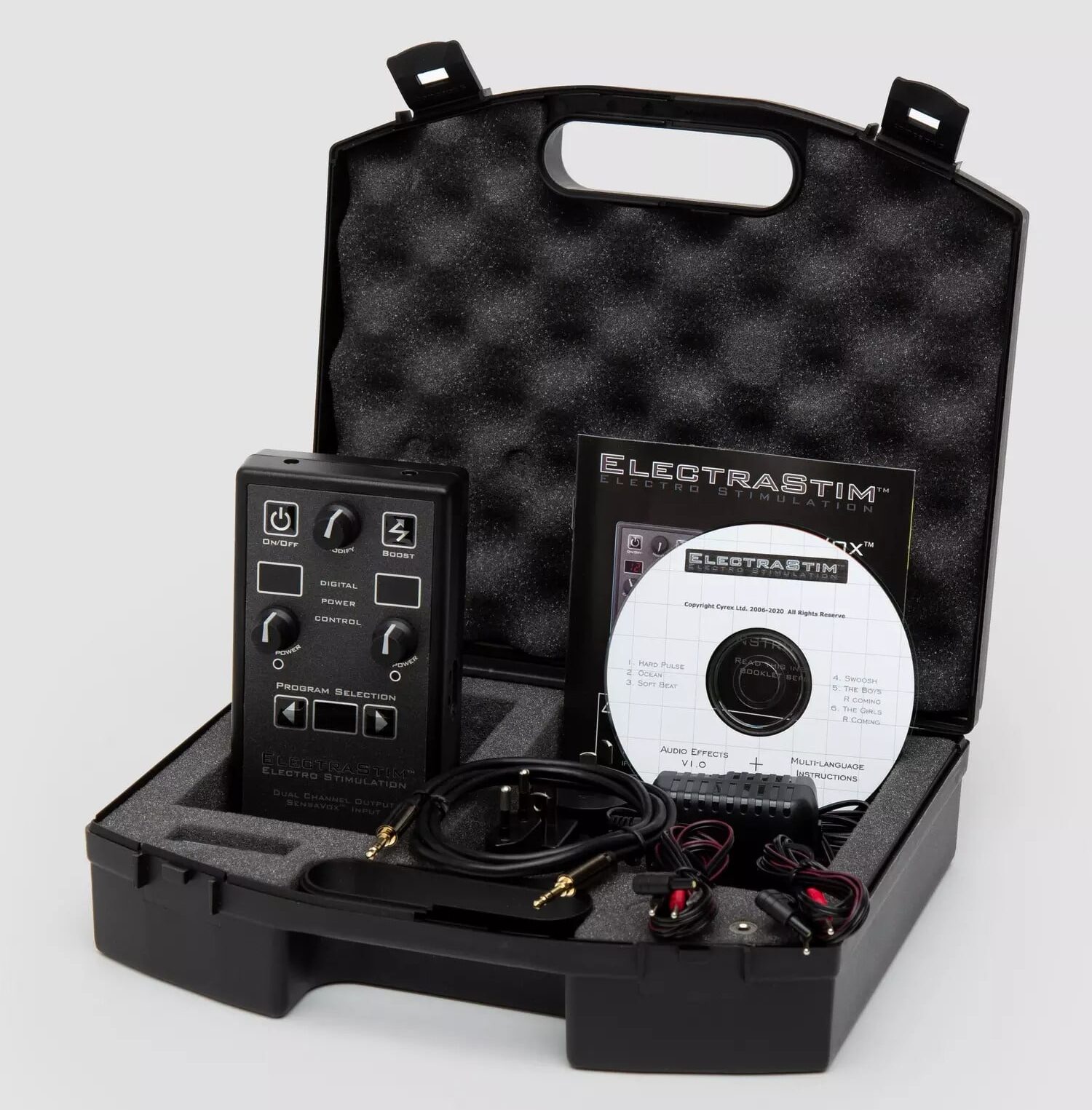 ElectraStim EM140 SensaVox Power Kit. Slide 4
