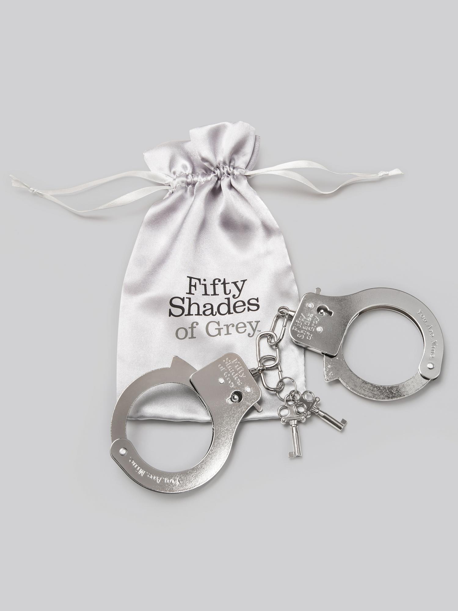 Fifty Shades of Grey You. Are. Mine. Metal Handcuffs. Slide 2
