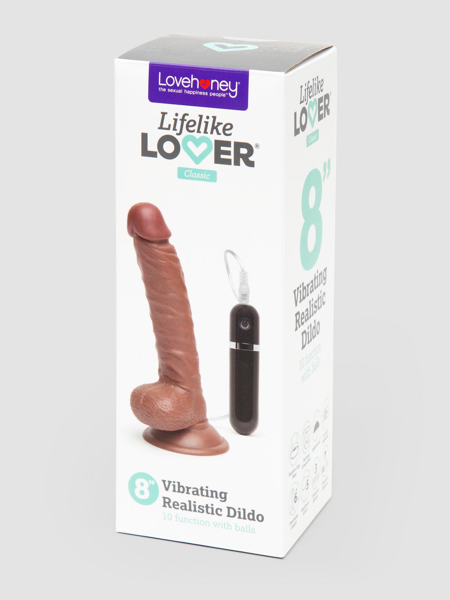 Lifelike Lover Classic Realistic Dildo Vibrator. Slide 2