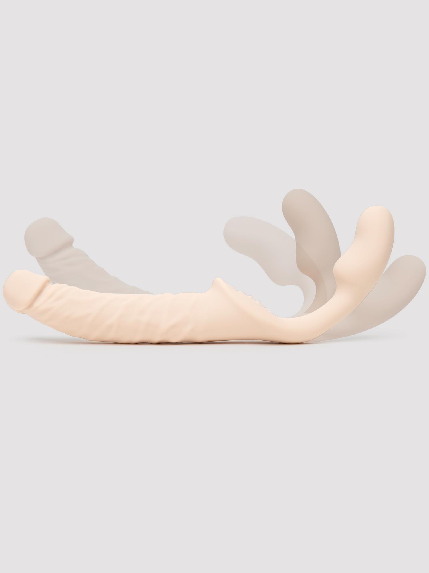 Lifelike Lover Luxe Posable Realistic Silicone Strapless Strap-On. Slide 2