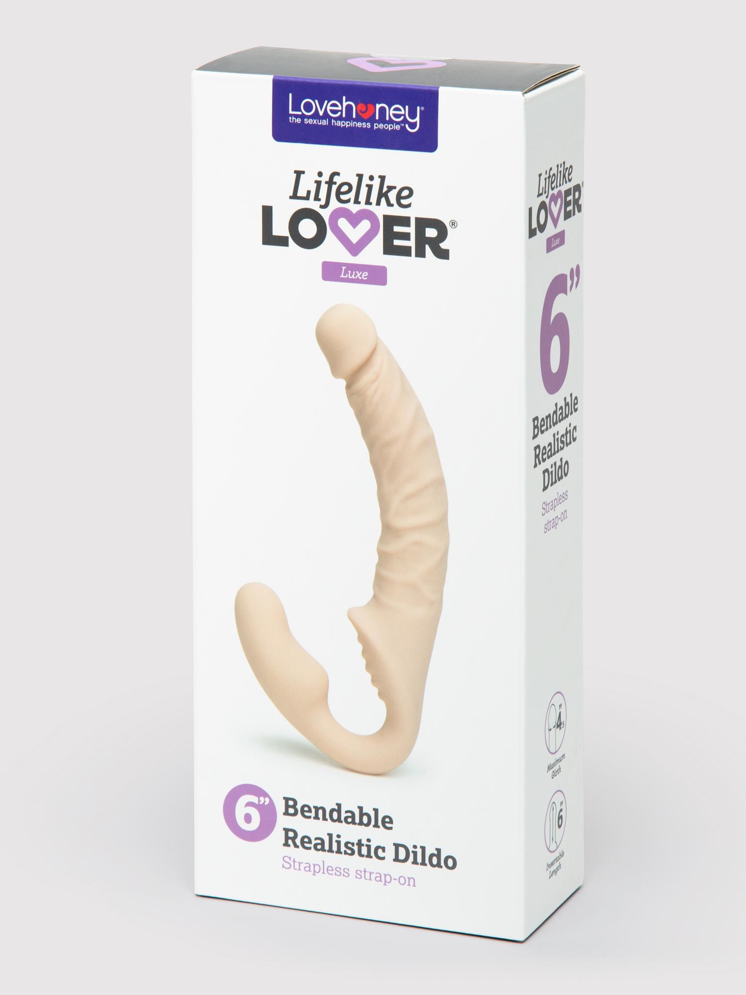 Lifelike Lover Luxe Posable Realistic Silicone Strapless Strap-On. Slide 6
