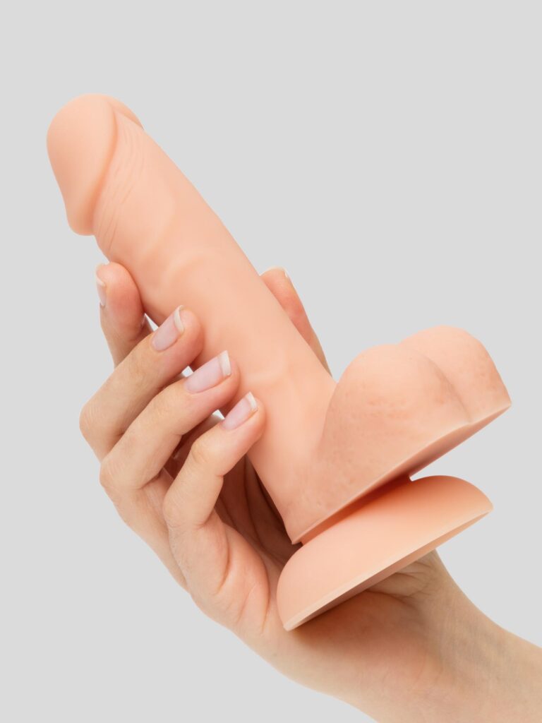 Lovehoney Dual Density Silicone Dildo with Balls 6 Inch - Try These Strap-On-Friendly Real Feel Dildos