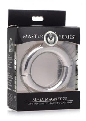 Mega Magnetize Stainless Steel Magnetic Cock Ring. Slide 1