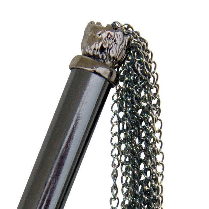Midnight Jeweled Chained Tickler Flogger by Sportsheets Packaging