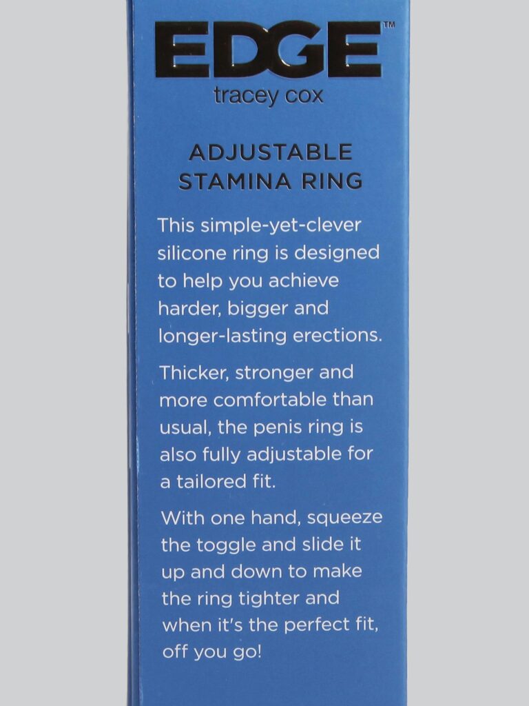 Tracey Cox EDGE Maximum Control Adjustable Stamina Ring Review