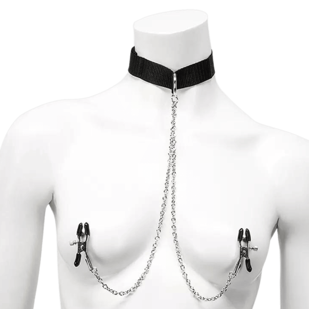 BASICS Collar With Nipple Clamps. Slide 2