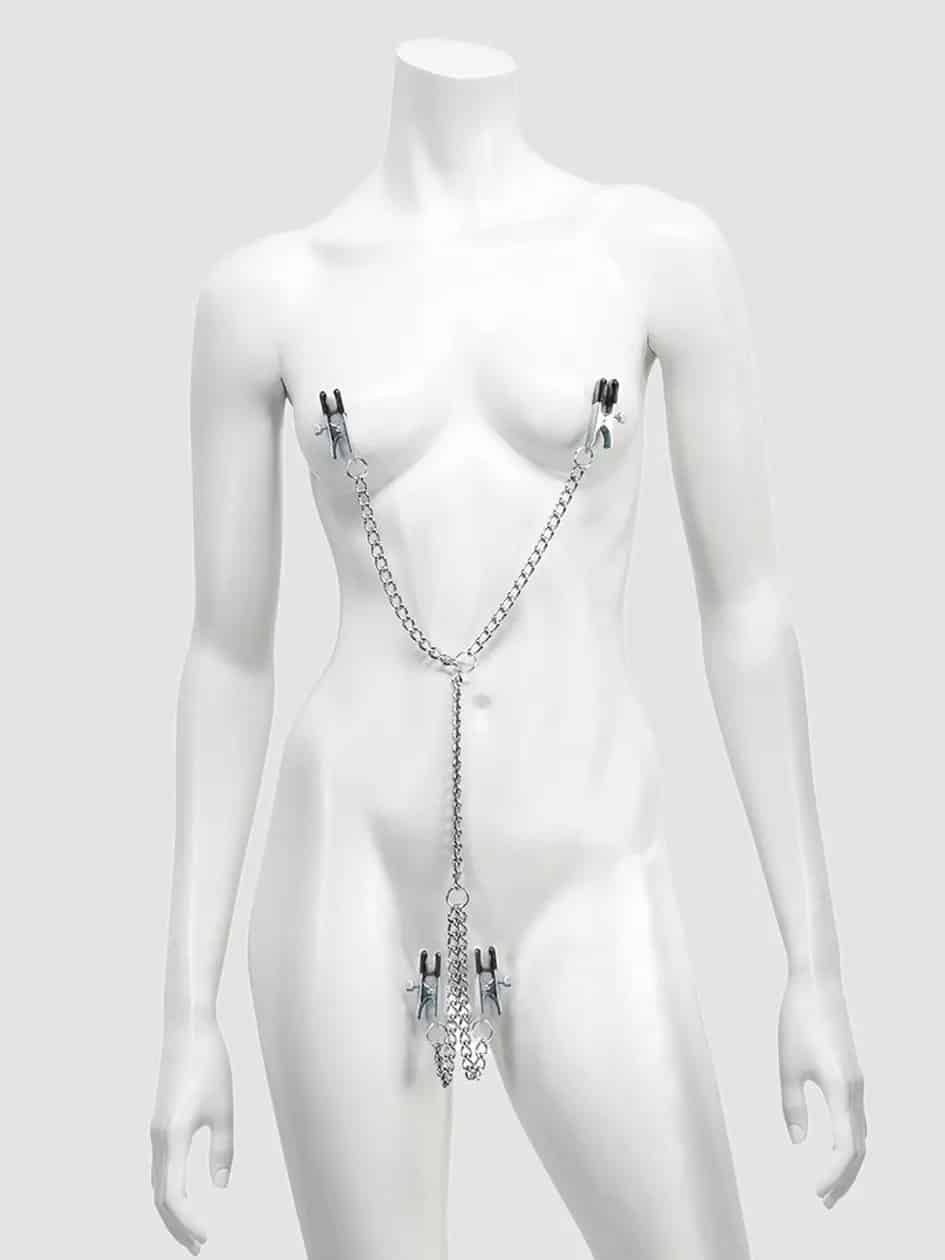 DOMINIX Deluxe Adjustable Labia and Nipple Clamps. Slide 2