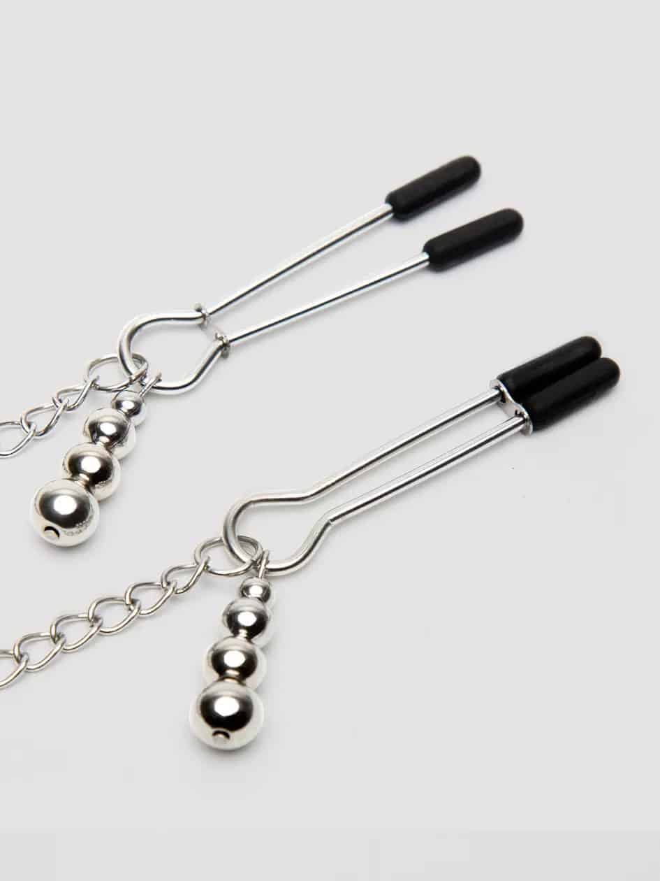 Fifty Shades of Grey Play Nice Lace Collar and Nipple Clamps. Slide 2