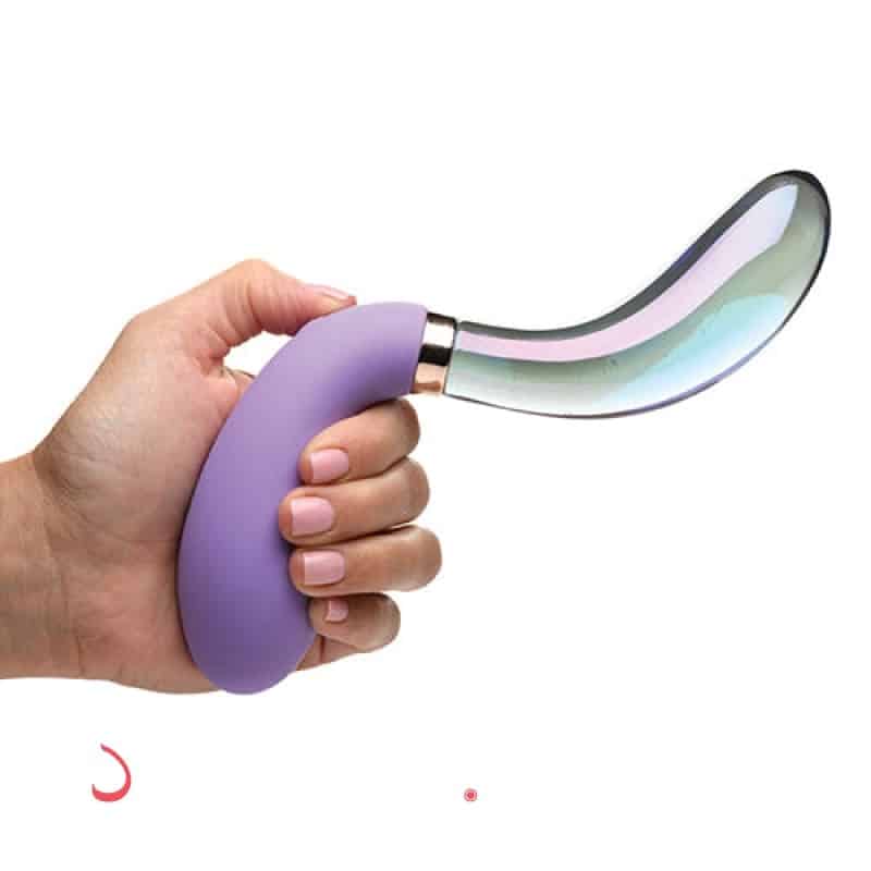 Prisms Vibra-glass Dual-Ended Wavy Silicone-glass Vibrator. Slide 3
