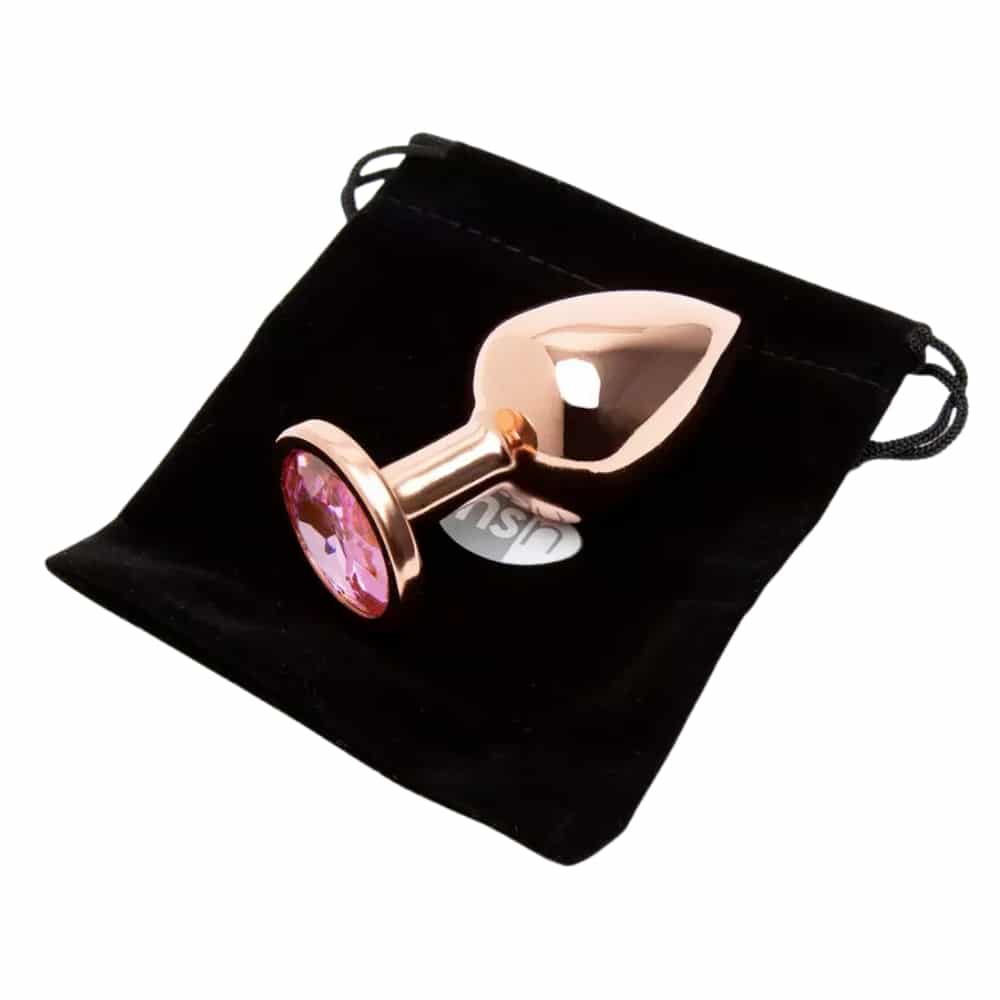 Product Rear Assets Jeweled Rose Gold Butt Plug 