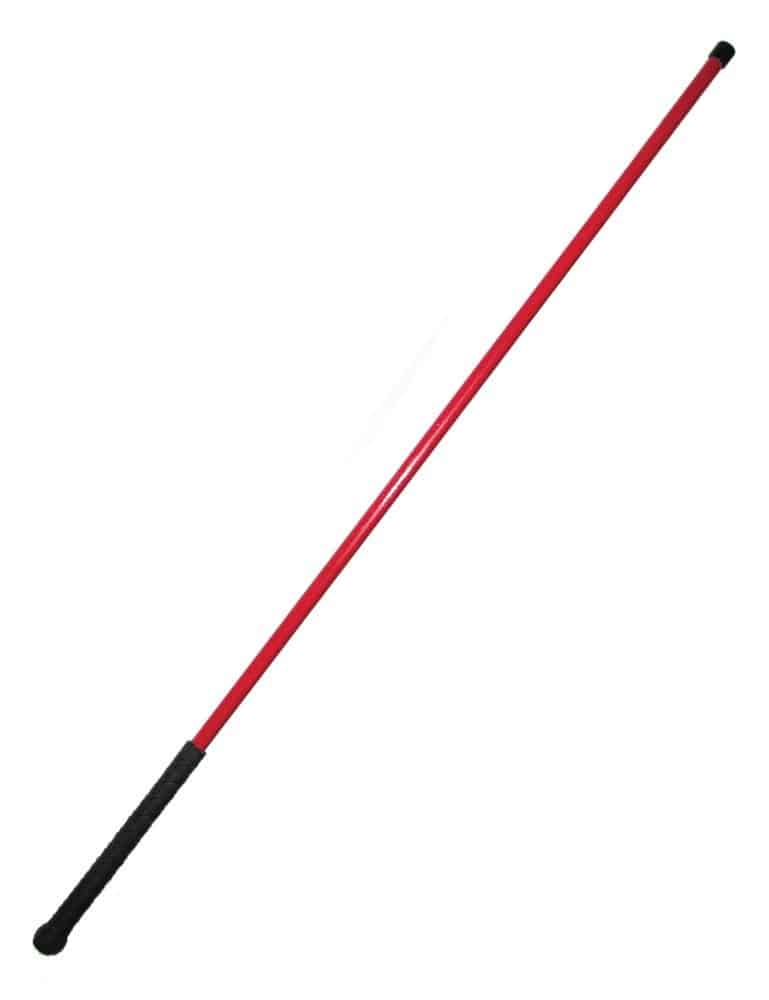 Stockroom Heavy Red Fiberglass Cane with Rubber Handle. Slide 1
