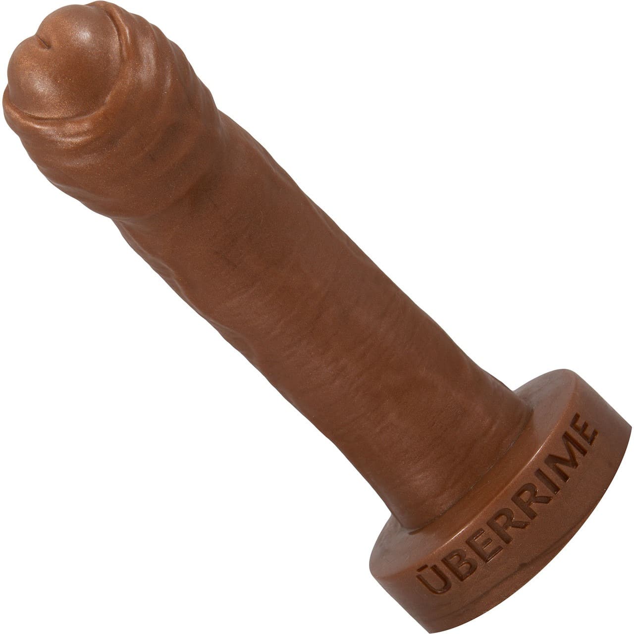 The Reservo Uncut 6.75" Silicone Dual Density Dildo by Uberrime. Slide 2