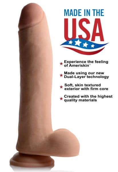 USA Cocks 11 Inches Ultra Real Dual Layer Suction Cup Dildo. Slide 2