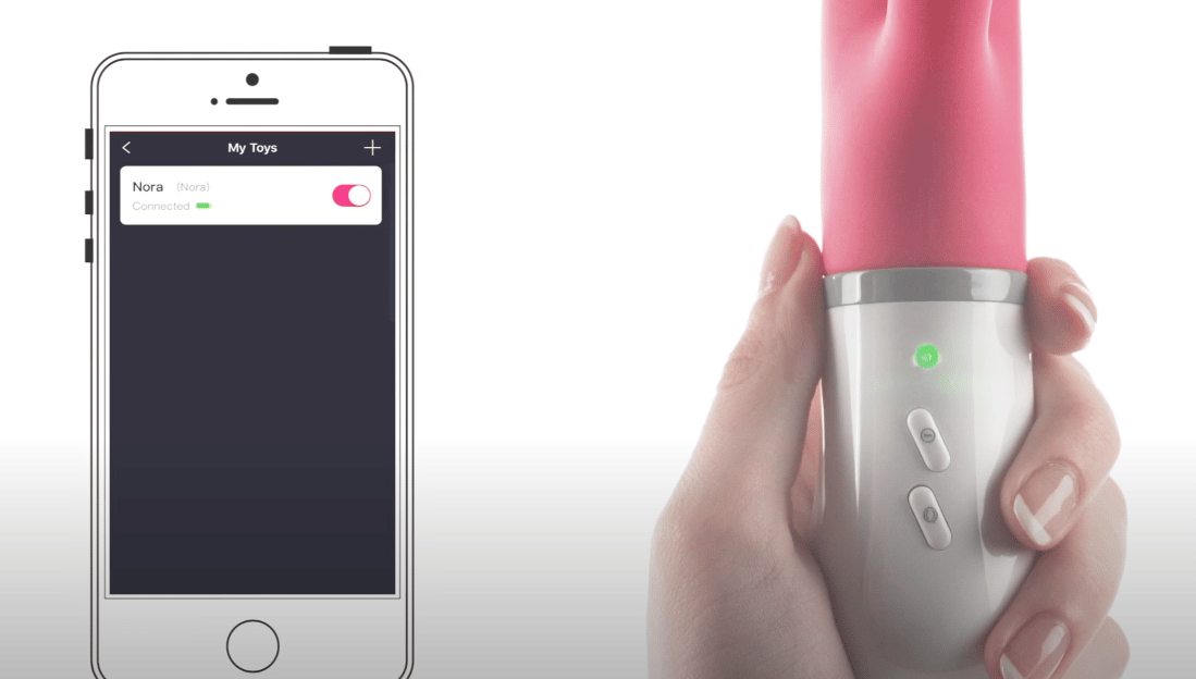 Lovense Nora App-Controlled Rechargeable Rotating Rabbit Vibrator. Slide 12