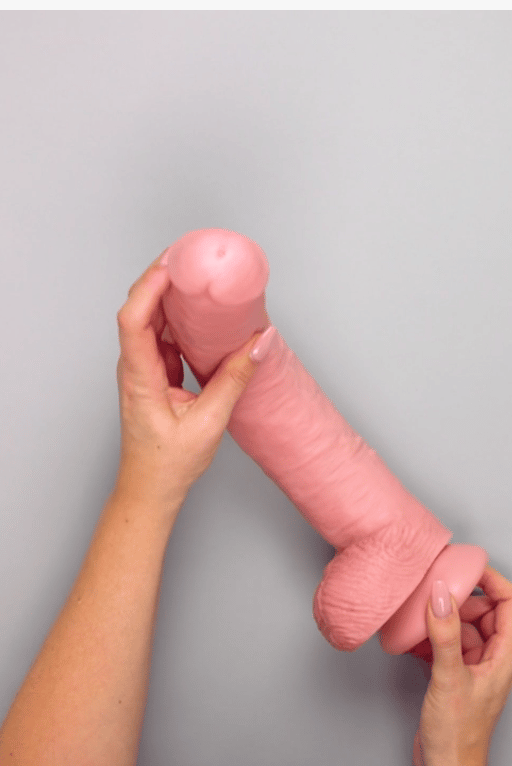King Cock Ultra Realistic Dildo with Balls (12 Inch). Slide 3