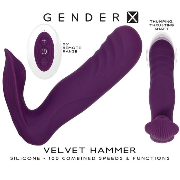 Velvet Hammer - Thrusting Plug Vibrator. Slide 2