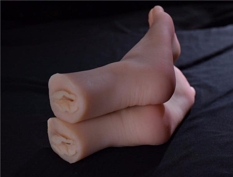 Warm Doll Realistic Silicone Feet with Vaginas. Slide 2