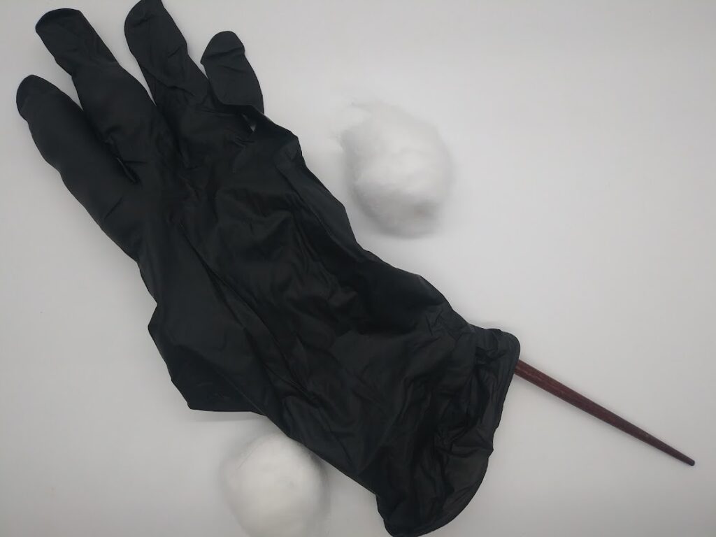 Stuffing glove for homemade fisting dildo