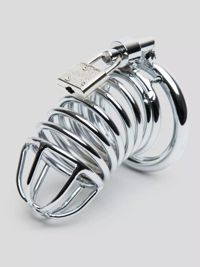 DOMINIX Deluxe Chastity Cock Cage 3.5 Inch. Cock cages are also an extreme type of BDSM toy.
