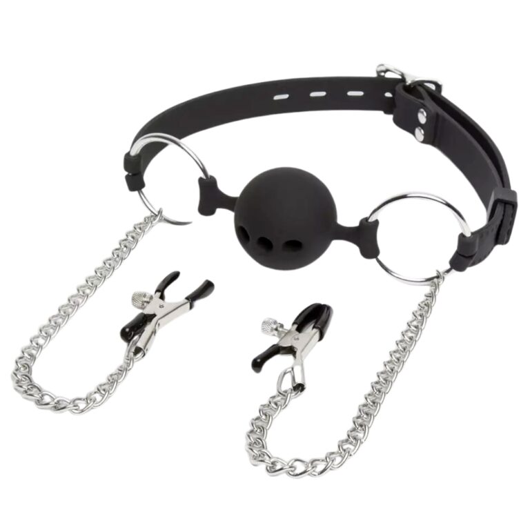 DOMINIX Deluxe Ball Gag with Nipple Clamps Review