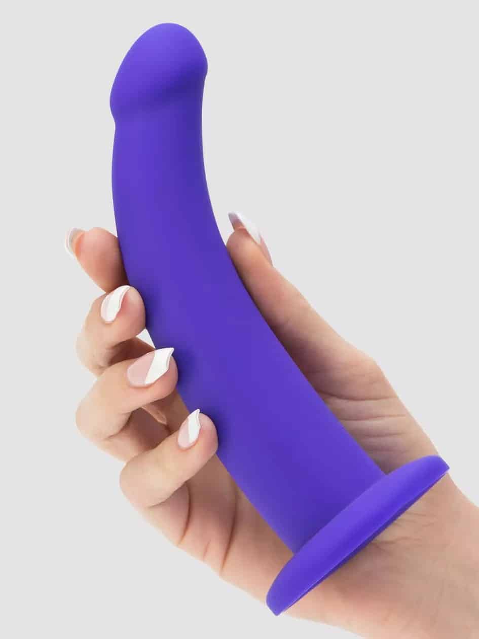 Lovehoney Curved Silicone Suction Dildo. Slide 3