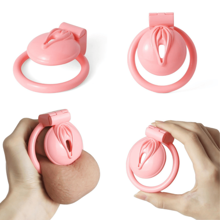 Pussy Shaped Chastity - Other Kinky Accessories for Sissy Play