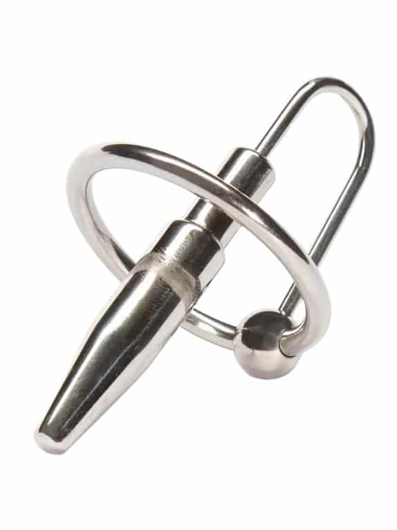 DOMINIX Deluxe Penis Plug with Glans Ring. Slide 1