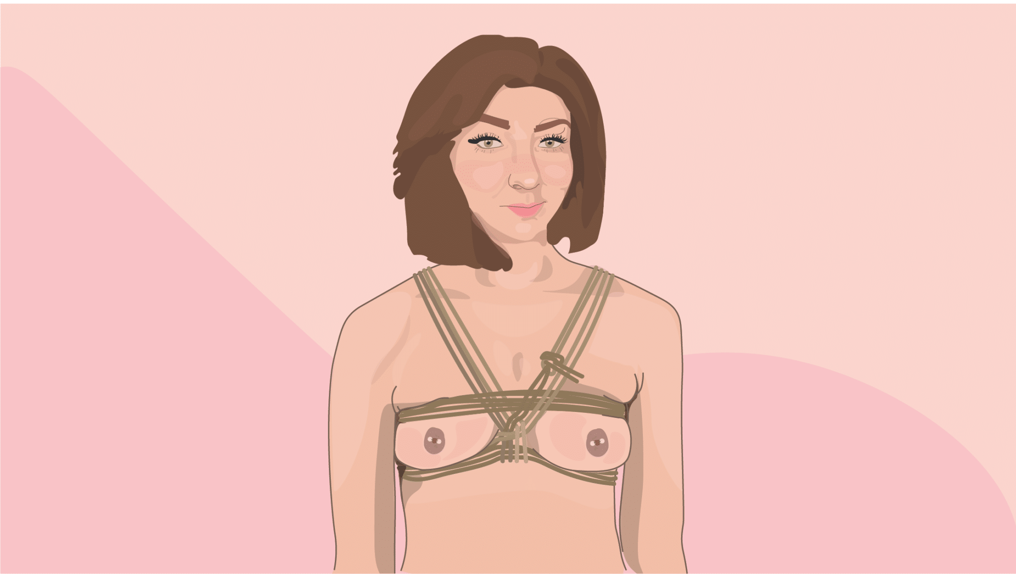 rope breast bondage BDSM punishment