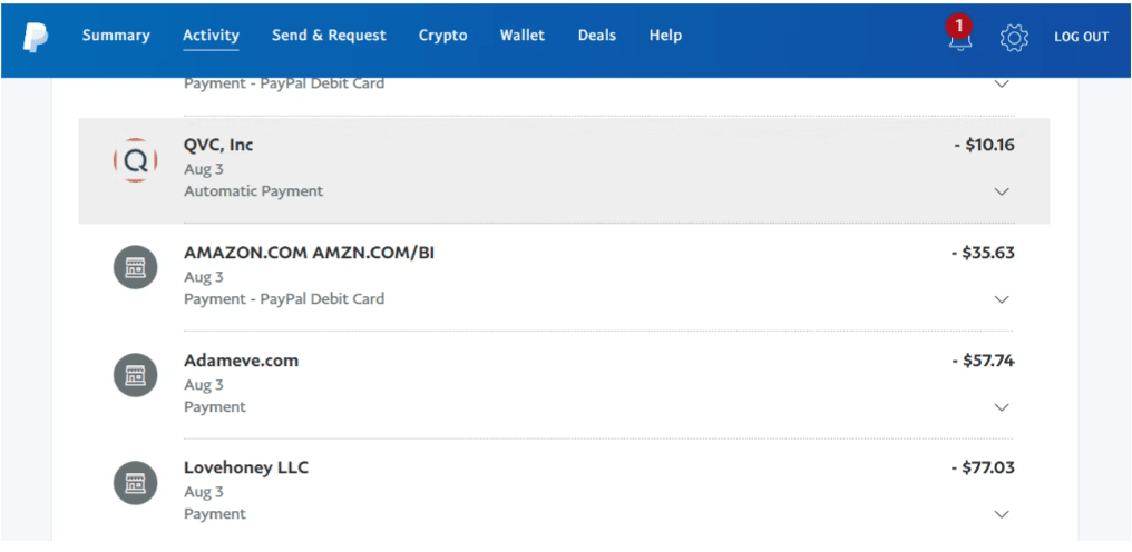 Adam and Eve PayPal billing not discreet
