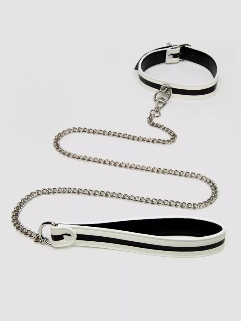 Bondage Boutique Glow-in-the-Dark Collar and Lead is a type of BDSM toy.