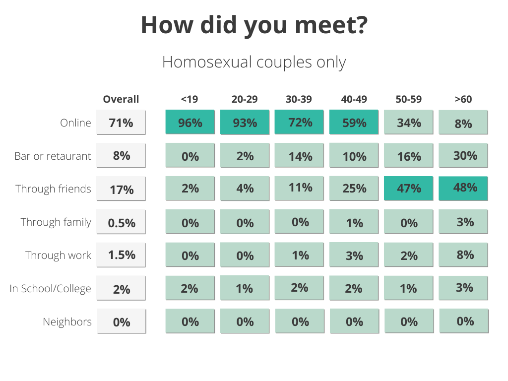 how did you meet - homosexual couples only