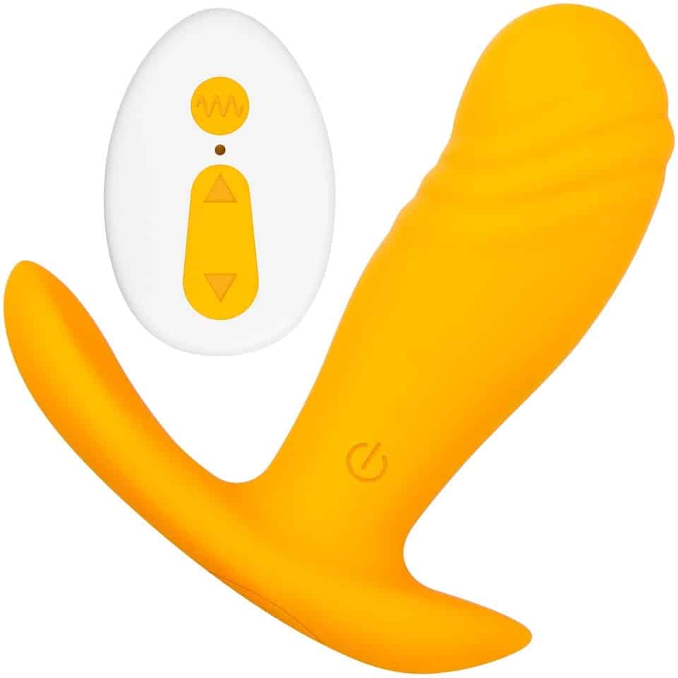 Creamsicle Wearable Vibrator with Remote