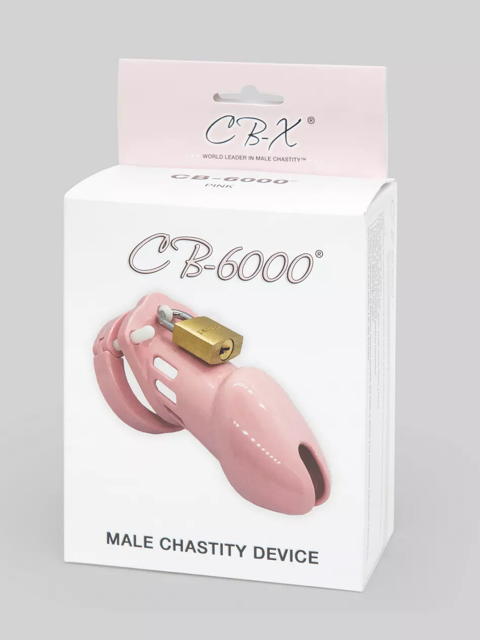 CB-6000 Pink Male Chastity Cage Kit. Slide 5