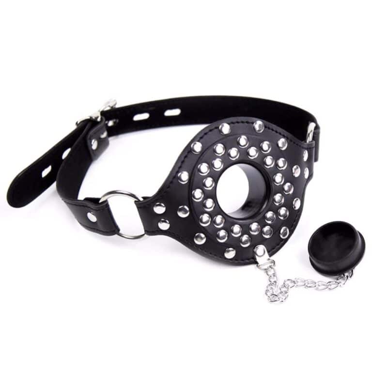 Dark Amour Leather Studded Open Mouth Gag Review