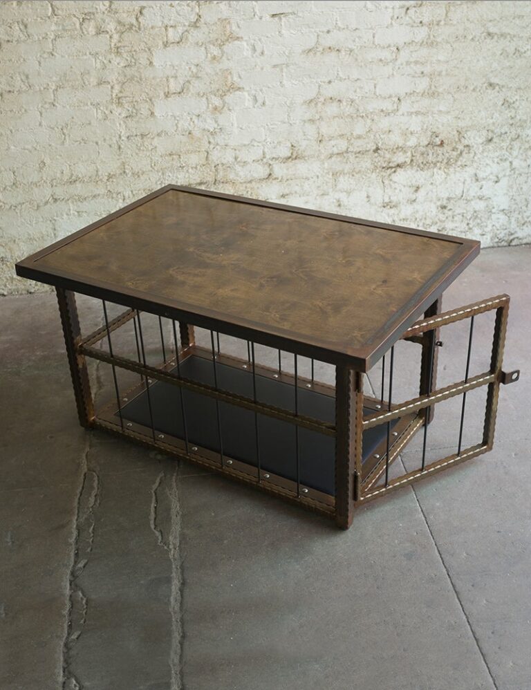 Hammered Steel Coffee Table/ Cage Review