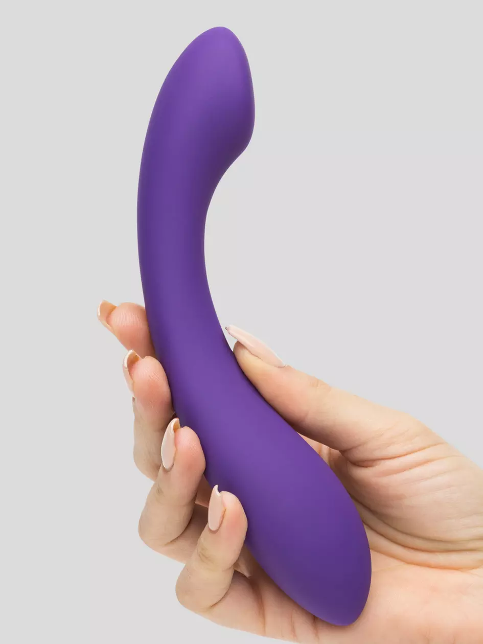 Desire Luxury Weighted Curved Silicone Dildo. Slide 2