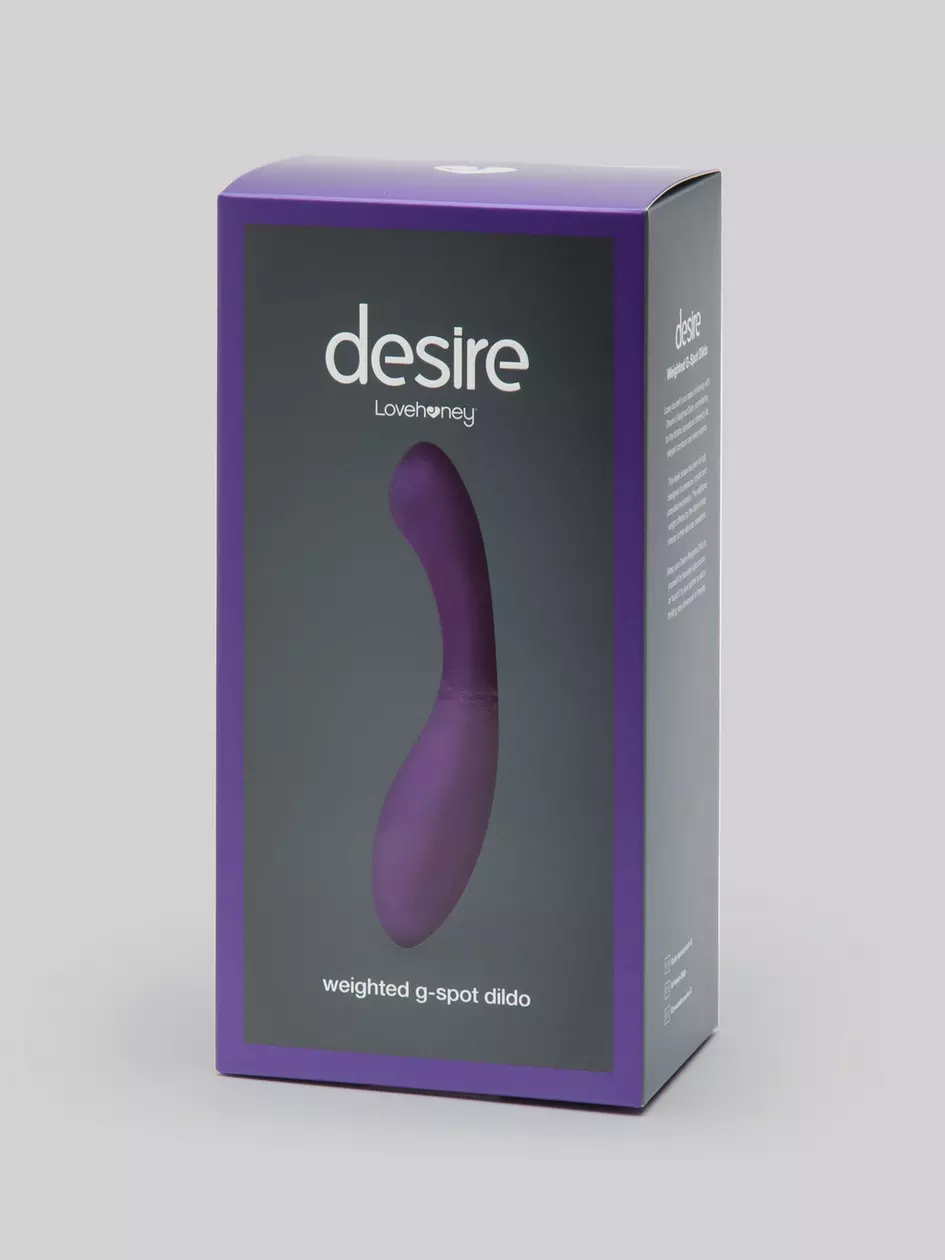 Desire Luxury Weighted Curved Silicone Dildo. Slide 3