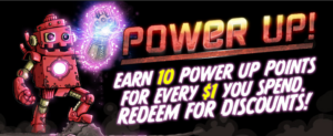 SheVibe power up points header